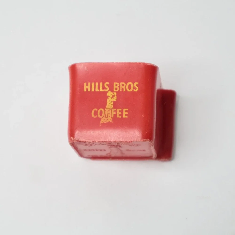 Vintage Hills Bros Coffee Guide Scoop Red Plastic Coffee 1950s Advertising MCM